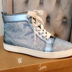 Louboutin/Swarovski High-top Sneaker